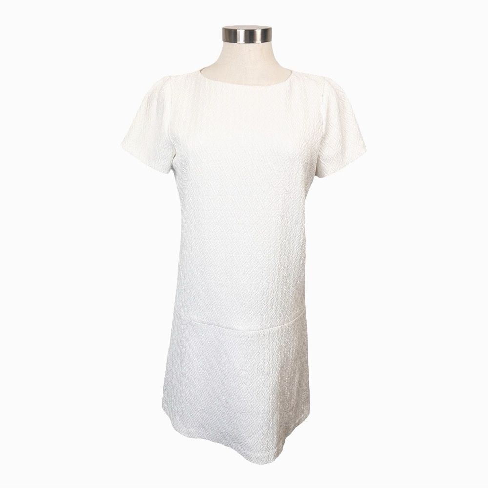 Alice +‎ Olivia White Liv Drop Waist Dress Size 6